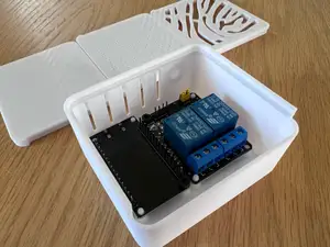 ESP32 and double relay board case