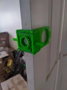 Locksmith door jig - Adjustable width self centering 2 3/8" and 2 3/4" backset