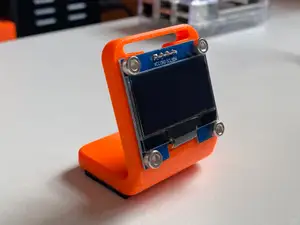 Simple holder for 1.3 inch 128x64 OLED display module