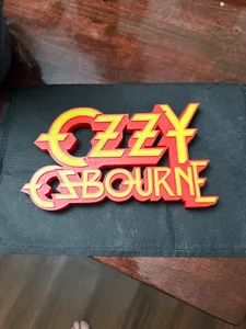 Ozzy Osbourne 80's Band Sign