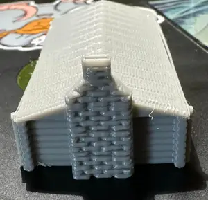 N Scale Log Cabin With Chimney
