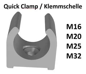 Quick Clamp / Klemmschelle M16, M20, M25, M32