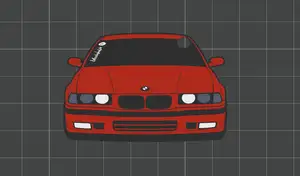 Car Keychain - BMW Series 3 (gen. E36)