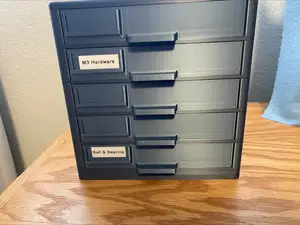 Footer for Stackable, Modular Screw Box / Organizer