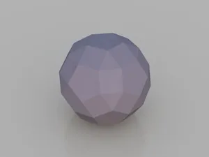Low Poly Spheres: Rhombicosidodecahedron