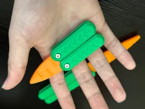 萝卜蝴蝶刀(短款)Carrot Balisong(Short model)