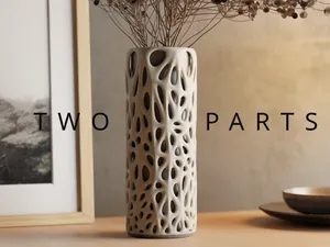 DECIMATED VASE -TWO PARTS