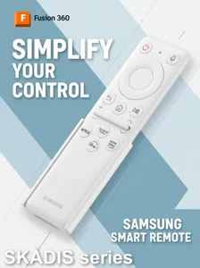 Ikea Skadis - RemoteTV Samsung - TM2261S - Model Fusion 360 inside