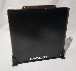 1 Glass + 2 Spring Steel Sheets Bed Plate Holder Stand 235mm for Creality K1 and Ender 3/Pro/Neo/v2/v3/S1/5 - Elegoo Neptune 2/2S/2D, 3/Pro, 4/Pro - Flashforge Adventurer5M/Pro - with Built-in Feet