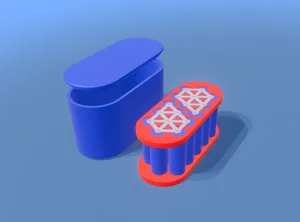 14.4V (4S4P) Pill Battery with Case and Lid (21700)