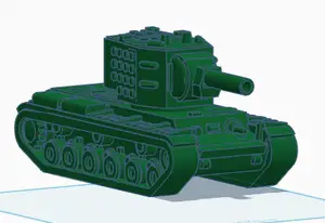 LEGO COMPATIBLE military lego KV-2 WW2 Russian tank, KV2