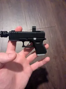 no glue red dot for Glock Fidget Keychain – 3D-Printed Mini Slide-Action Toy
