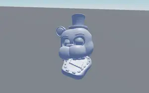 Golden Freddy head with Endo-skeleton