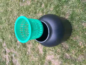 Hydroponic basket for a protein container