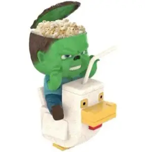 minecraft chicken jokey popcorn bucket