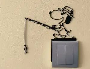 Snoopy Light Switch / Outlet Decoration – 3D Printable Model 16