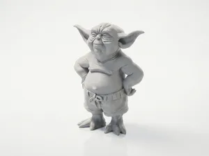 Beach Yoda Figurine Star Wars 3D Printable