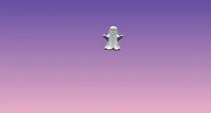 A small white ghost figurine
