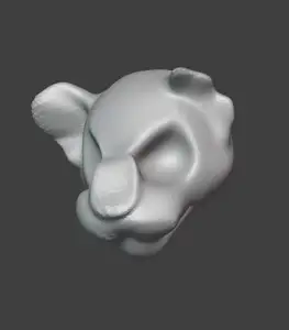 Simple Stylized Lioness Head