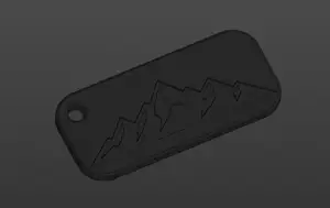 Keychain mountains rocks, Брелок горы/скалы