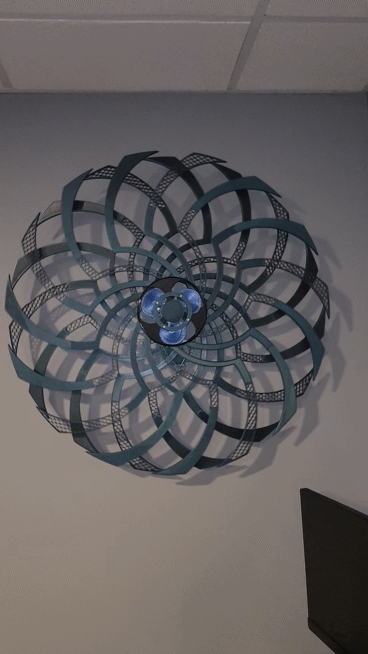 Kinetic sculpture spring powered