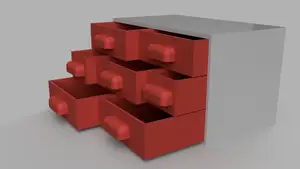 Brick Themed Chest of Drawers