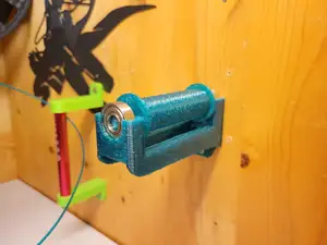 (Use Caution!! See Description) Wall Mount Roller Spool Holder with 608 Bearing
