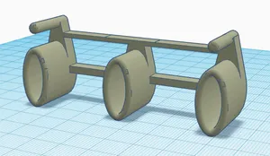 Horizontal module to module connector for 3D Benchy Dry Dock Display Stand