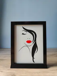 A Woman's Face Shadow Box C