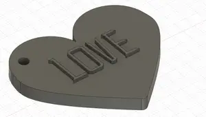 LOVE Heart Keychain / bag tag