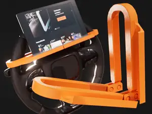 Print in place tablet holder mobile car stand