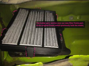 VW Lupo Cabin Filter Frame