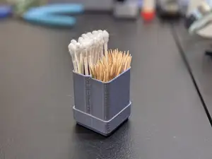 Gridfinity Q-Tip & Toothpick Holder