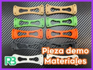 Pieza demo para muestrario de materiales