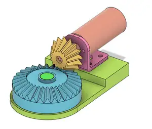 Bevel Gear tester with parametric gears