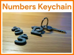 Numbers Keychain