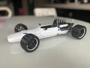 Wheels with two coloured parts for SCARBO SVF1 Race Car Model