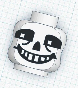 Sans - Lego Head - Compatible - no supports