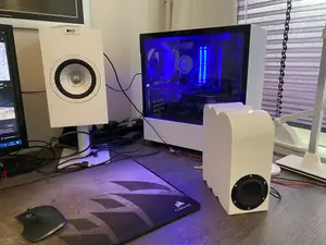 3D Printed concrete mini subwoofer (HexiBase remix)