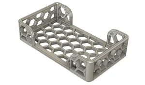 Honeycomb business card stand