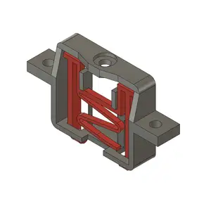 Springless Rear Suspension for 3D Printed 1:28 RC Car Chassis (Mini-Z)
