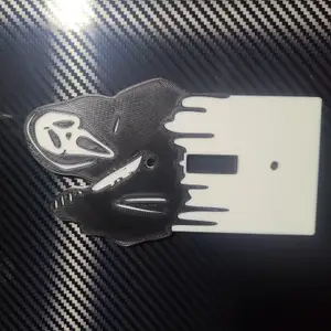 ghost face light switch cover