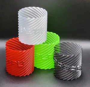 Recycleguys: Helical Twisty Vase Mode Models Labeled for Recycling