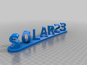 2023 Solar Eclipse dual words illusion AKA "Solar23 Eclipse" sign