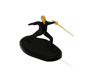 Fencing Athlete Minimalist Square