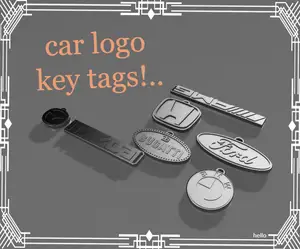 Car Logo Key Tags