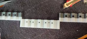 Middle rail for kitchen door organizer (added mounting options)