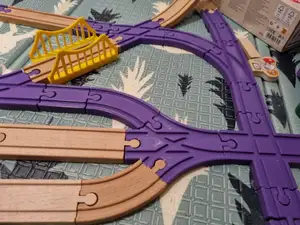 Lidl Playtive / Ikea compatible wooden train rails / Koleje pro dřevěné vlaky Lidl Playtive / Ikea