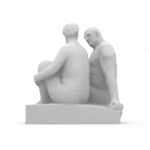 Vigeland - Elderly Man And Smiling Young Woman (1920)