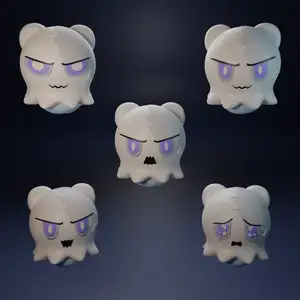 Wubbaboo from Honkai Star Rail keychain. 5 versions